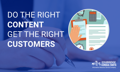 Do the Right content, Get the right customers
